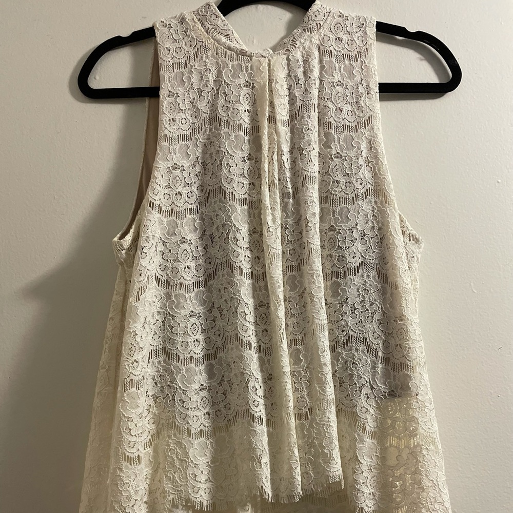 NWT White Lace Top